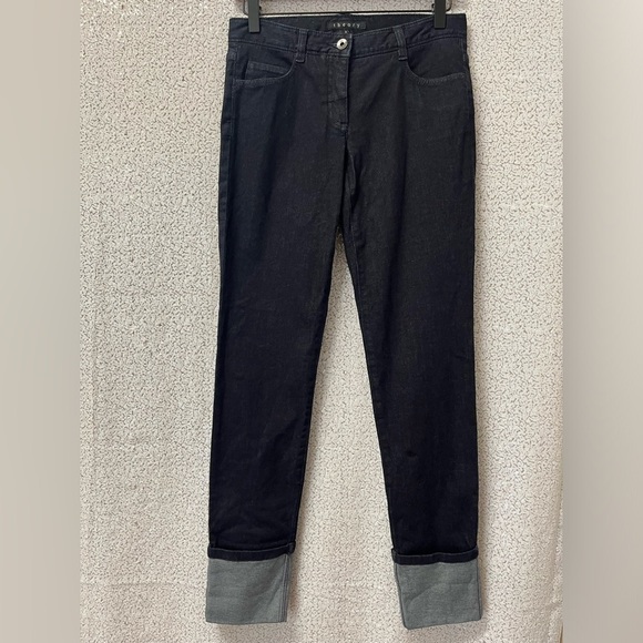 Theory dark wash cropped jeans NWT | size 0 - Picture 1 of 9